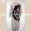 Jacquard big flower sweater 80%Viscose 20%Polyester design for women sweater in the Autumn