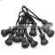 slip-resistant black plastic zipper puller for apparel luggage bag sportwear 011