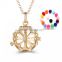 gold color brass Pregnant Ball Locket Sweater Necklace with cheapest price