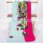 Colorful reactive printed bath towel with low price
