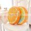 custom orange design shaped plush memory foam pillow