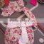 US Wholesale Baby Girl Pink Romper with Big Bow and Headband Shorts Cotton