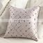 Home Embroidered Grid Pillow Boster Case Sofa Cushion Cover