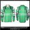 Black Green White Football Shirt Sublimated