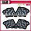 Black gray crossed flags design patches cool men coat with embroidery patches
