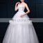 New Korean Style Lace Strapless Floor Length Plus Size White Bride Wedding Dress