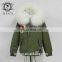 Irisfox 2016 winter warm raccoon fur hooded coat
