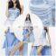 2017 Halloween Strapless Dress Princess Cosplay Costume With Crown