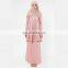 OEM service custom muslim dress 2016 latest fashion lace design baju kurung modern