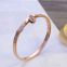 Gold Rose Gold Silver Vacuum PVD Plating 316L Stainless Steel Bracelets Bangles For Men Womens