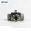 INVCO Pneumatic actuator 3 way High Pressure ball valve ,Stainless Steel Pneumatic Ball Valve for high media