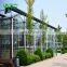 Multi span glass greenhouse for agriculture crops