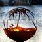 2018 new design durable globe fire pit for garden treasure