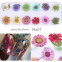 Babysbreath & Leaf Dry Flower Diy Nail Stickers Manicure Decal Dried Flowers