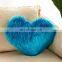 Home Decorative Heart Shape Faux Fur Throw Pillow Cover
