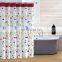 Customized African Print Digital Printing Waterproof Shower Curtain