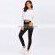DiZNEW Sexy women custom skinny pants high waist black jeans trousers