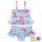 Cute Baby Mermaid Ruffle Tankini Bathing Suits Girl Bikini Swimwear