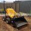 mini  wheeled  digger universal  skid steer  compact loader with 4 in 1 bucket