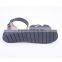 Back zipper new model comfort woman fashion summer flat ankle sandals
