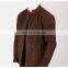 Bomber jacket brown color design for men high quality material and low price pure leather jackets