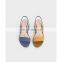 Women wholesale fashion design low heels wedge back strap ladies sandals shoes other color are available