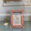 custom high quality cheap mini pink resin photo picture frames for home decor