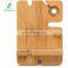 Bamboo Charger Dock Stand Multi Device Charging Station Organizer Holder for Smartphone Cellphone Mobile Phone