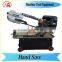 G250B scissor type semi automatic horizontal 250mm metal-cutting bandsaw with swivel head