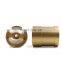 Dongguan manufactured high quality CNC lathe machined Custom Copper Contact Pin with gold plating