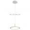 modern minimalist living room LED chandeliers brass lamps square rings home dining room study bedroom lamp wholesale