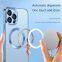 Equipped With Lens Film Mobile Phone Case Car Mounted Magnetic Attraction For Iphone 12/13/14 Pro Max All Inclusive Transparent