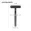 Classical Safety Razor 3 Piece Metal Handle Rose Color Razor Double Edge Blade Razor