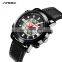 SINOBI Multi Function Man Watches Digital Quartz Watch S9795G Alarm Clock Watch LED Display Wristwatch