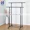 Stable quality coat rack with storage rolling coat rack with shelf