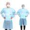 PP/SMS Patient gown suit Disposable scrub suits, pajama, patient gown with V-collar or round collar