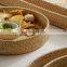 100% Eco-friendly Rattan Chip & Dip Platter woven serving tray, Wicker Fruit tray Wholesale Handwoven