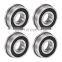 F6202-2RS Flanged Ball Bearing 15x35x11mm Double Sealed Chrome Steel Bearings