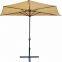 Middle pole umbrella courtyard leisure sunshade umbrella wooden frame iron frame aluminum frame can be made
