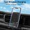 15W Magnetic Car Wireless Charger Aluminum alloy material air vent clip phone holder Multi-angle adjustable for cell phone