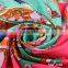 newest custom printed square silk scarf