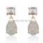 Hot Sale Designs Cheap Wholesale Fake Colored Diamond Stud earrings for Girls