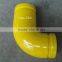 3 inch 90 degree grooved aluminum painted or polished pipe elbow for water truck pipe fittings
