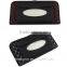 Customized Car Sun Visor PU Leather Napkin Box Clip, Car Sun Visor Tissue Box