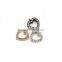 CZ6632 Mirco cz pave heart pendant, bead landing charms