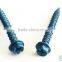 Hex flange head galvanized self tapping wood screw