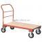 Steel platform trolley carts for logistis and warehouse