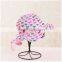 QXSH0027 Printed flower straw hat with wide brim Panama bowknot beach hat for women