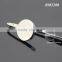 High Polished Iron Plated Silver Long Handle Letter Knife For Reading Wholesale Round Metal Blank Bookmark