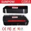 sunpow 12000mah New Multi-Function 12v car jump starter Mobile Power Bank Battery Charger with Air compressor